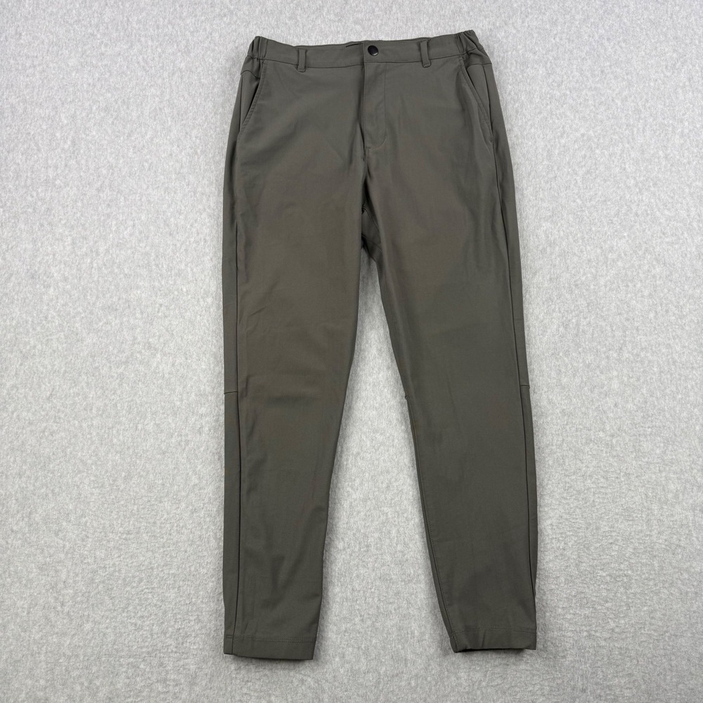 Cuts Clothing AO Joggers Mens Medium Olive Green Performance Tapered Slim Fit